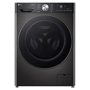 Front view of 9kg / 6kg DUAL Dry™ Washer Dryer Platinum Black - FWY996BCTN4